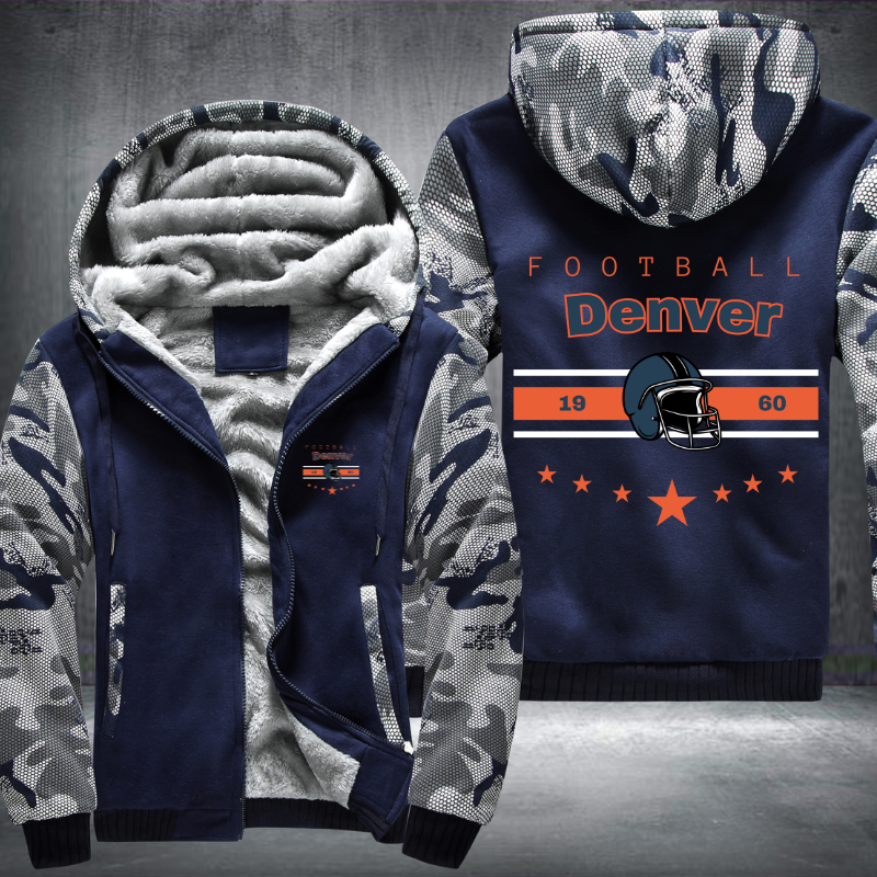 Vintage Football Denver 1960 Fleece Hoodies Jacket