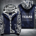 Patriotic USA State Texas Fleece Hoodies Jacket