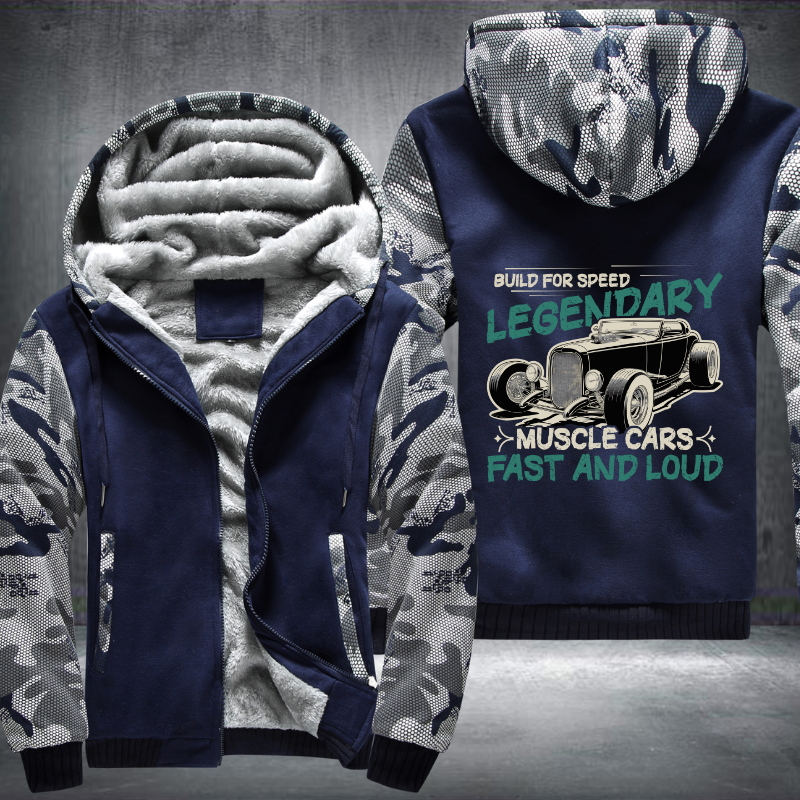 Build for speed legendary muscle Fleece Hoodies Jacket