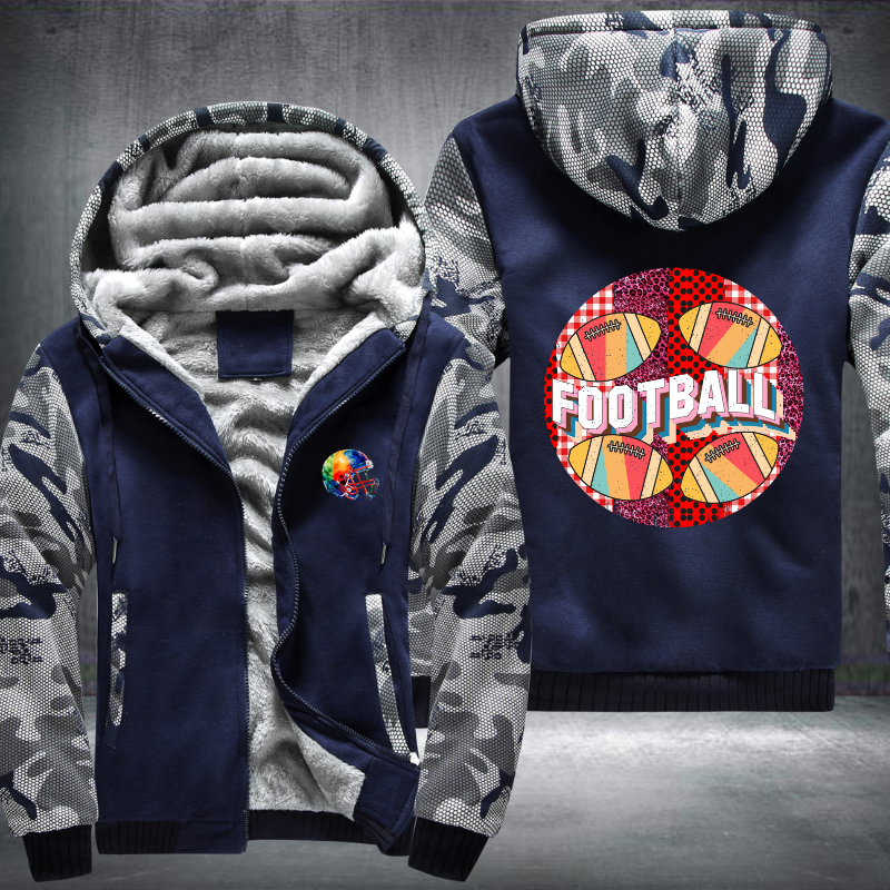 Football Party Fleece Hoodies Jacket