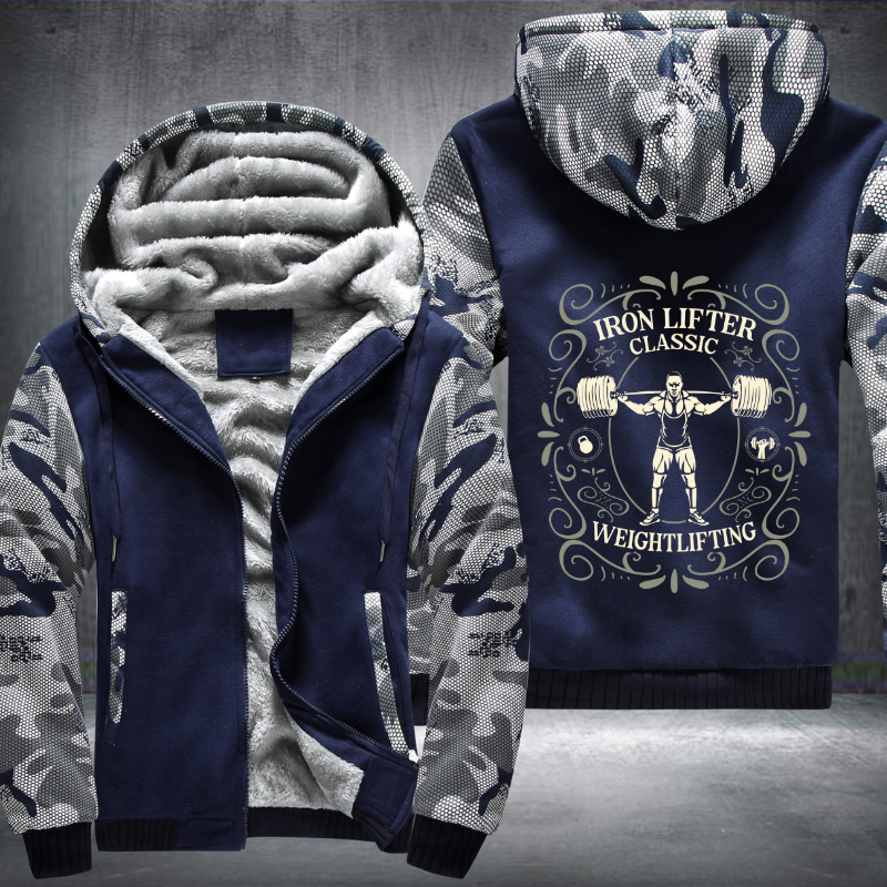 Iron Lifter Classic Weightlifting Fleece Hoodies Jacket