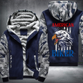 American Biker Fleece Hoodies Jacket