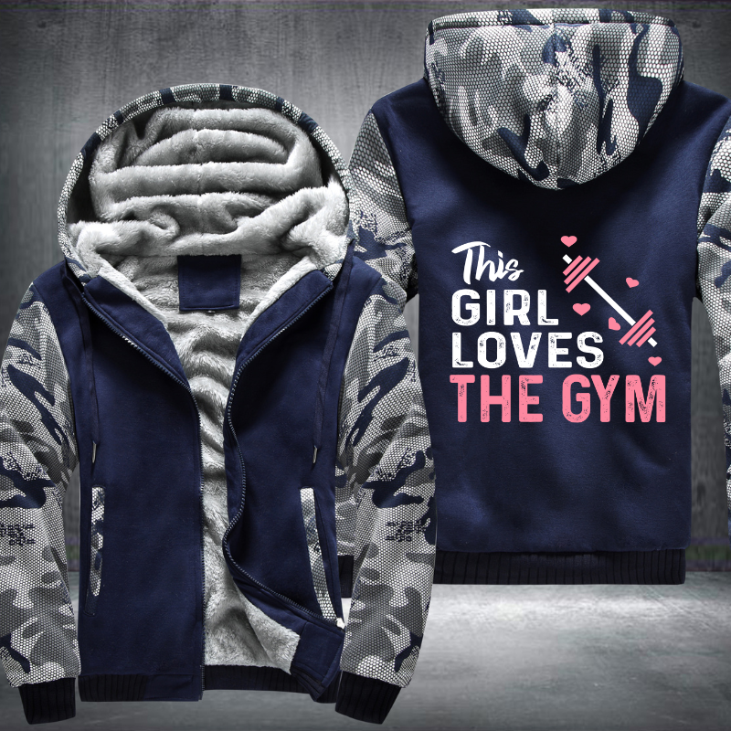 This Girl Loves The GYM Fleece Hoodies Jacket