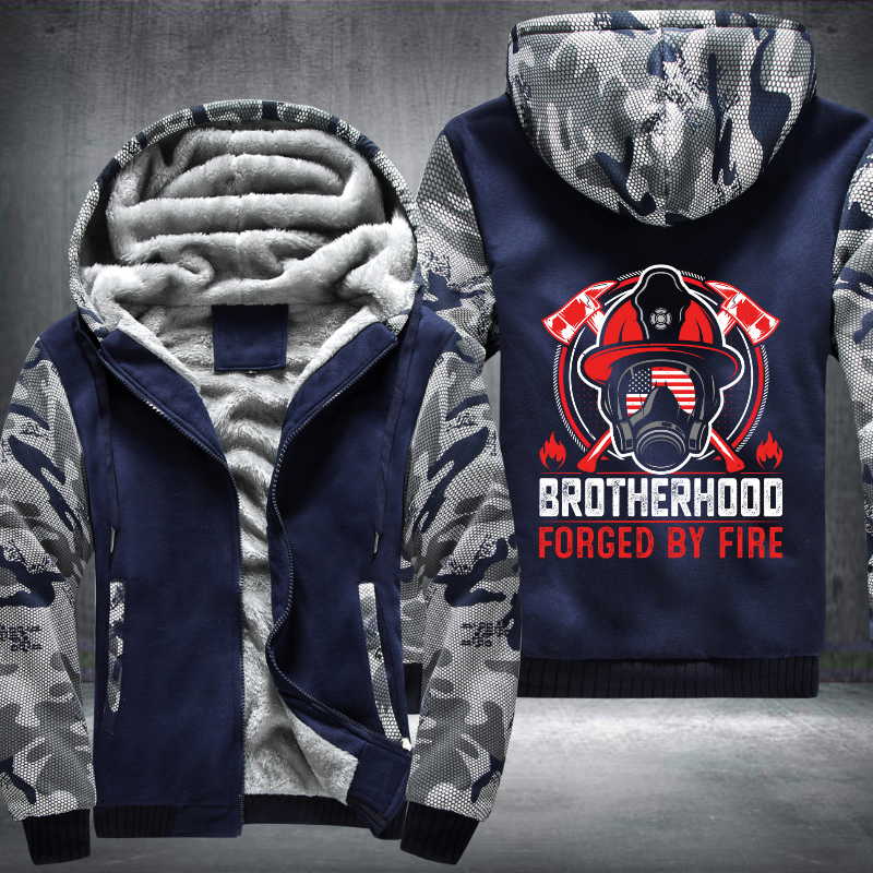 Brotherhood forged by fire Fleece Hoodies Jacket