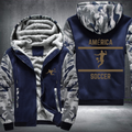 Mexico Soccer Lover Gold América Fleece Hoodies Jacket