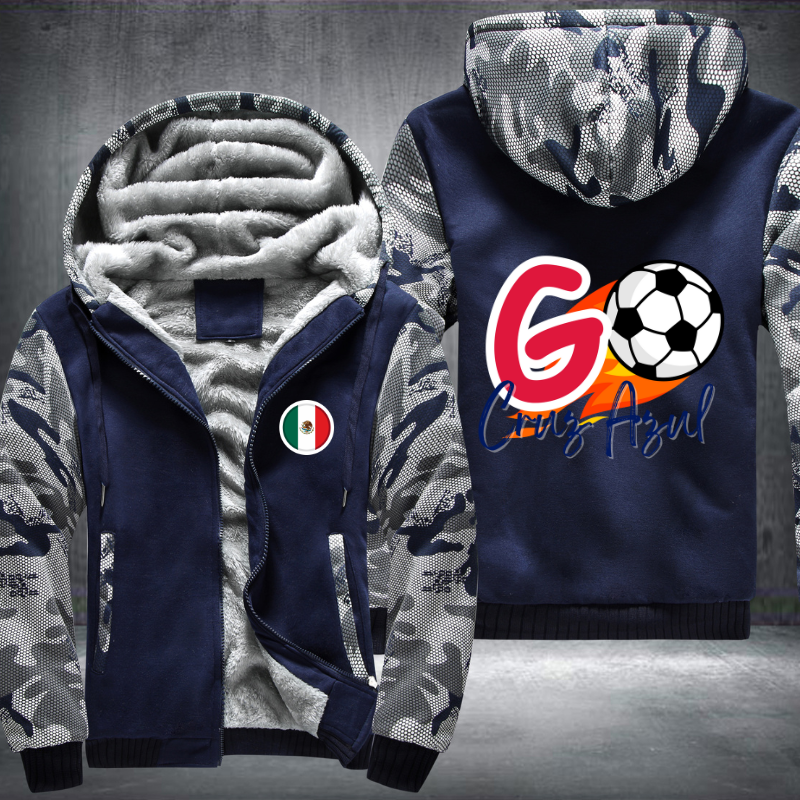 Soccer Go Cruz Azul Fleece Hoodies Jacket