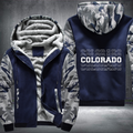 Patriotic USA State Colorado Fleece Hoodies Jacket