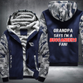 Grandpa Says I'm A Buccaneers Fan Fleece Hoodies Jacket