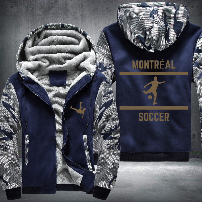 Soccer Lover City Montréal Fleece Hoodies Jacket