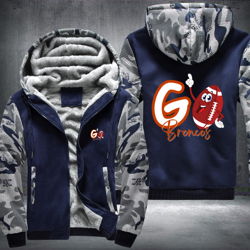 Go Broncos Fleece Hoodies Jacket