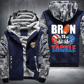 Born To Tackle Fleece Hoodies Jacket