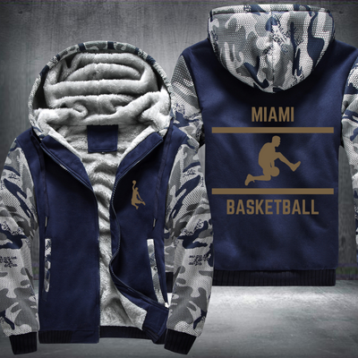 Basketball Lover City MIAMI Fleece Hoodies Jacket