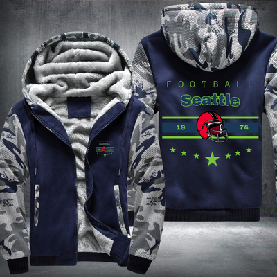 Vintage Football Seattle 1974 Fleece Hoodies Jacket