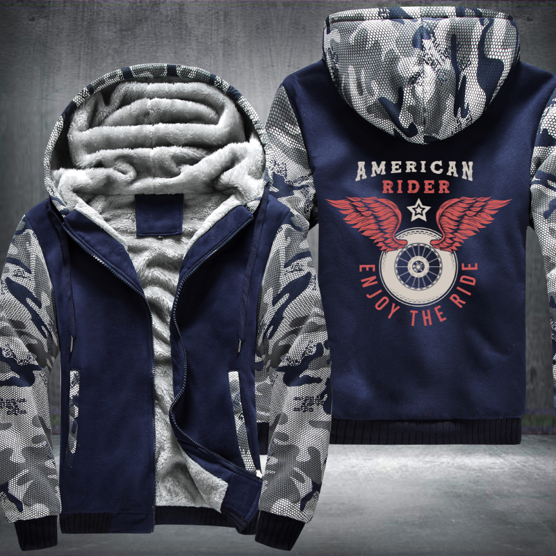 American Rider Enjoy The Ride Fleece Hoodies Jacket