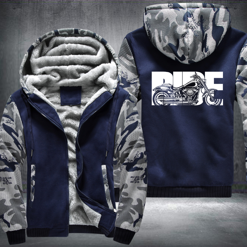 Bike Ride Motorcycle Fleece Hoodies Jacket