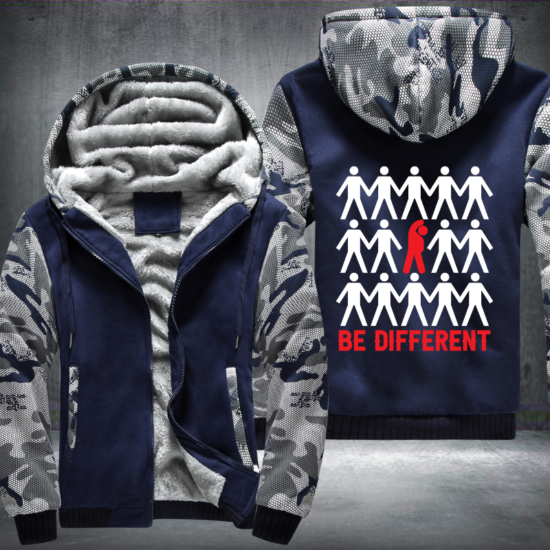 Be Different Fleece Hoodies Jacket