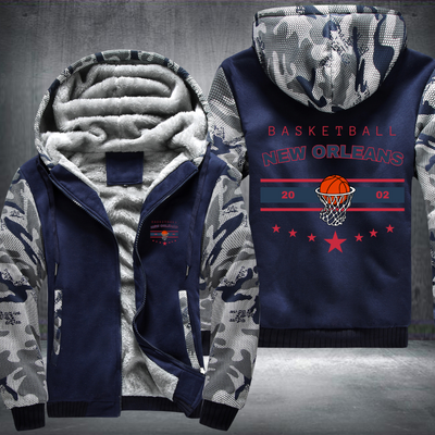 Vintage Basketball NEW ORLEANS 2002 Fleece Hoodies Jacket