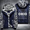 Patriotic USA State Ohio Fleece Hoodies Jacket