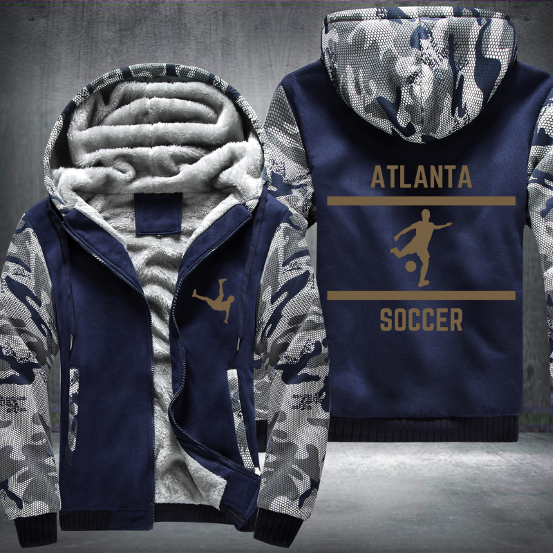 Soccer Lover City Atlanta Fleece Hoodies Jacket