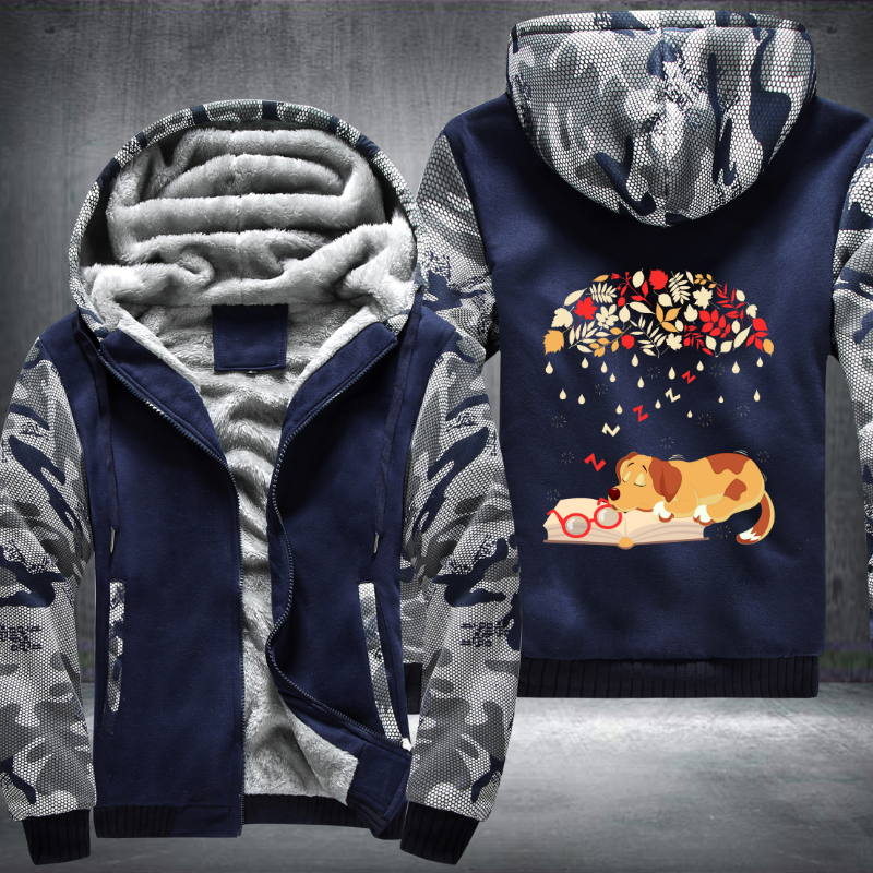Sleep Dog Fleece Hoodies Jacket