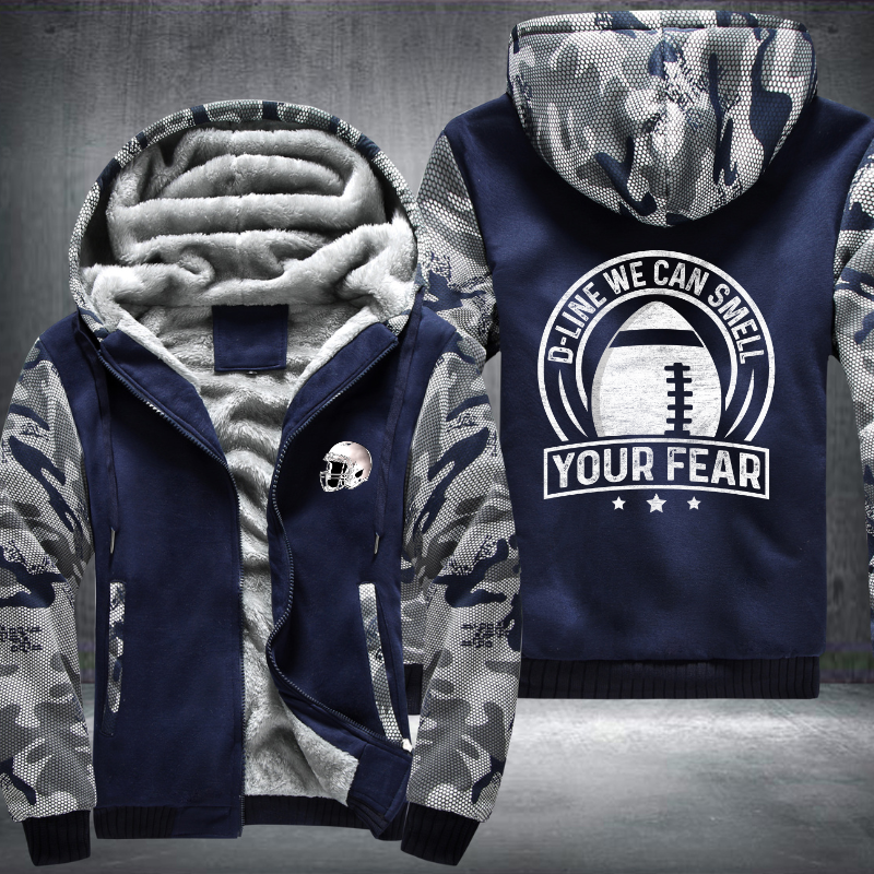 D-Line we can smell your fear Fleece Hoodies Jacket
