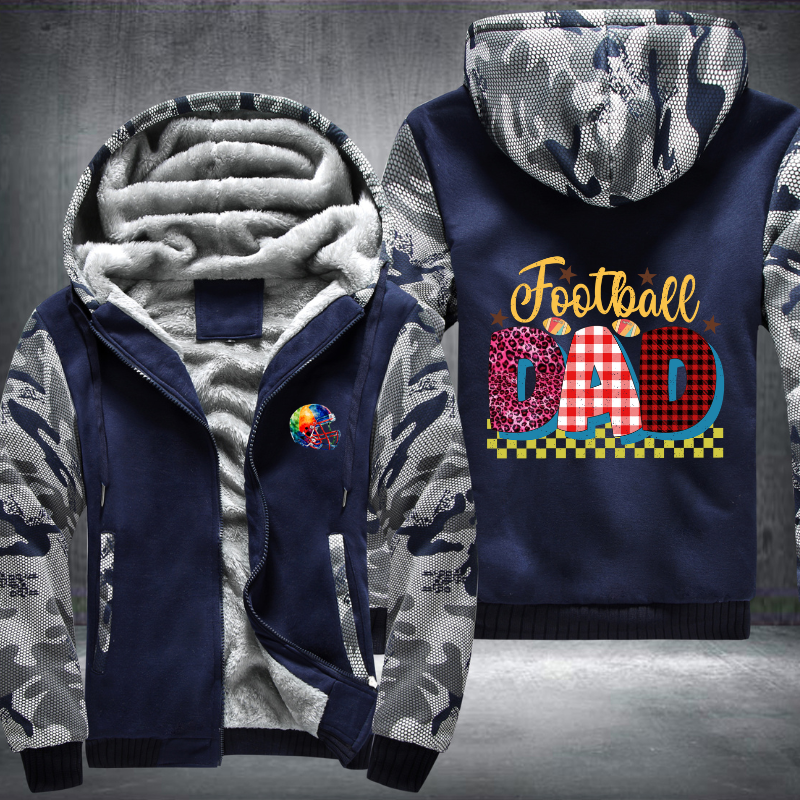 Football Dad Fleece Hoodies Jacket