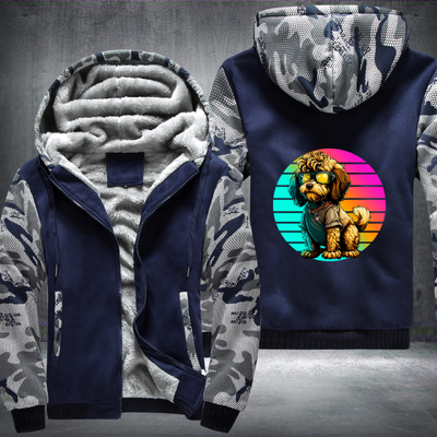 Lovable Dog Fleece Hoodies Jacket