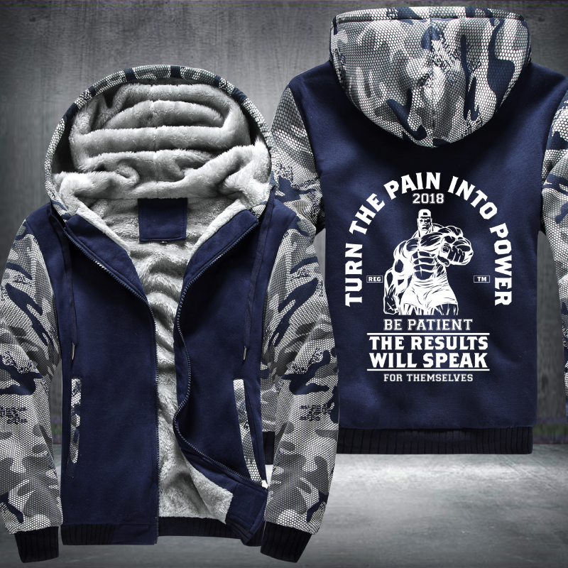 Turn The Pain Into Power Fleece Hoodies Jacket