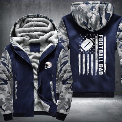 Football Dad Design Fleece Hoodies Jacket