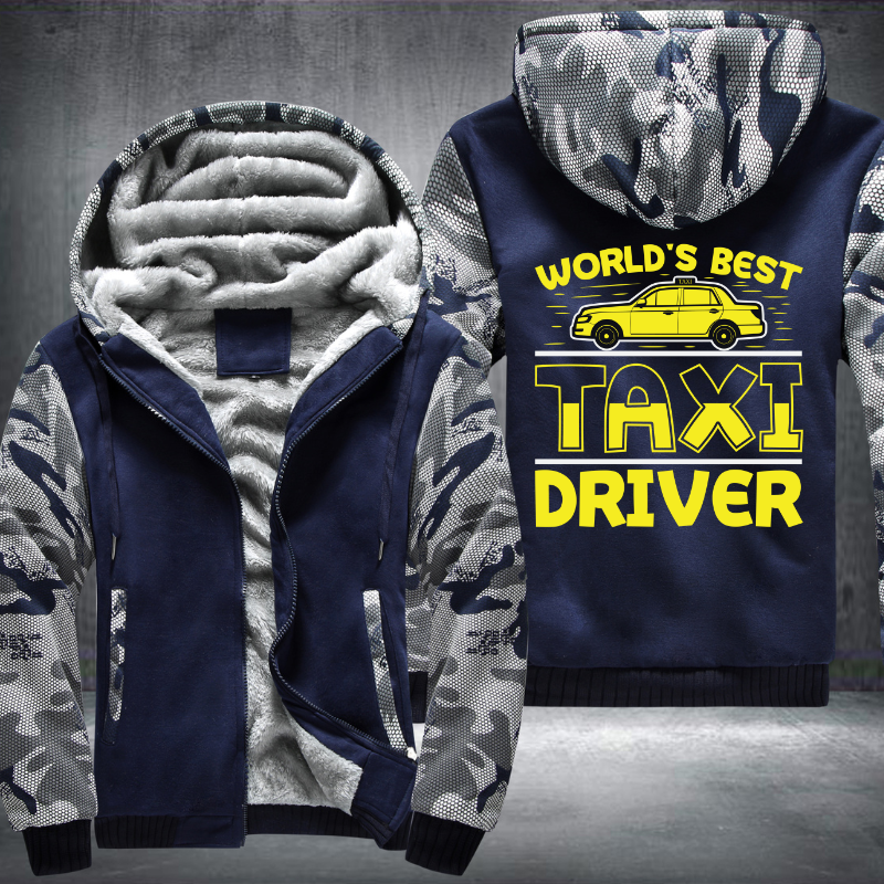 Worlds best Taxi Driver trendy Fleece Hoodies Jacket