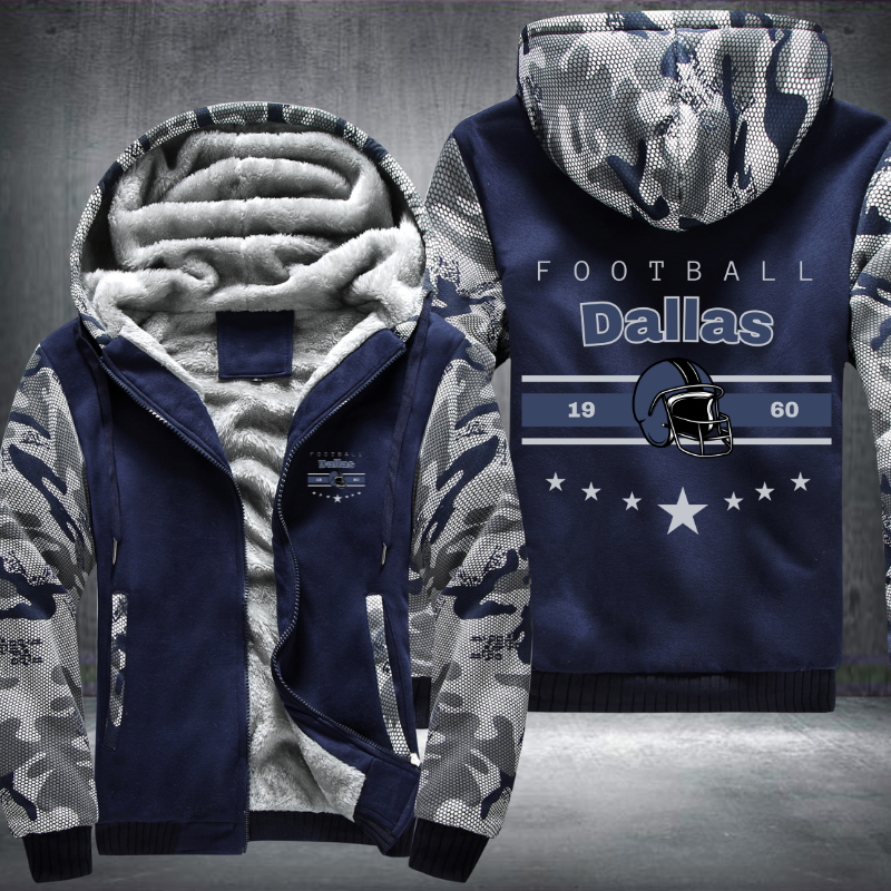 Vintage Football Dallas 1960 Fleece Hoodies Jacket