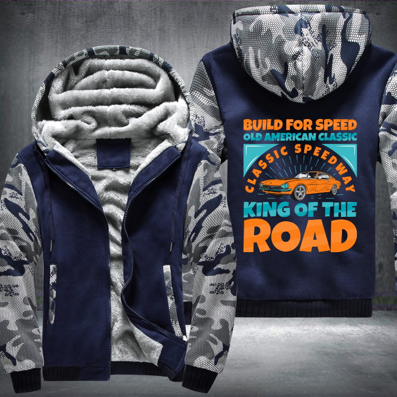 Build for speed old classic Fleece Hoodies Jacket