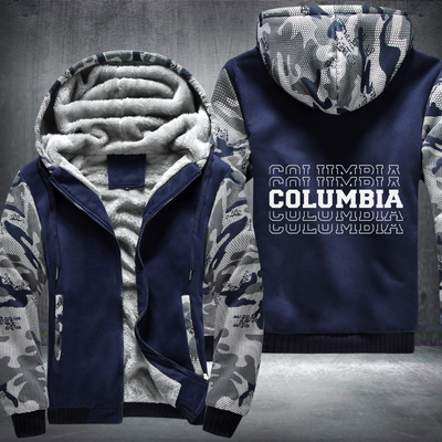 Patriotic USA State Columbia Fleece Hoodies Jacket