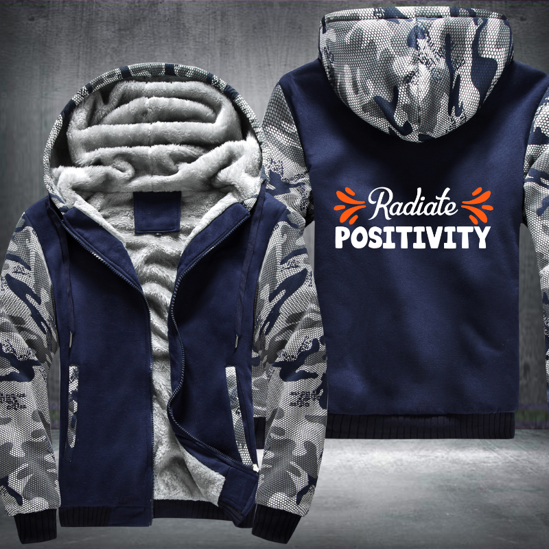 Radiate Positivity Fleece Hoodies Jacket