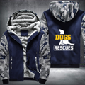 DOGS RESCUES Fleece Hoodies Jacket