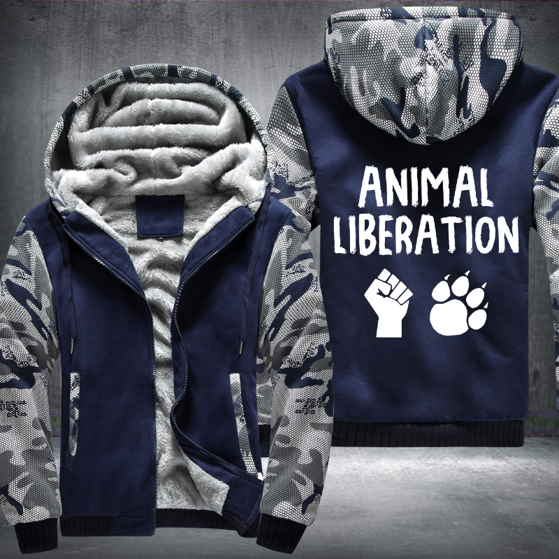 Animal Liberation Fleece Hoodies Jacket