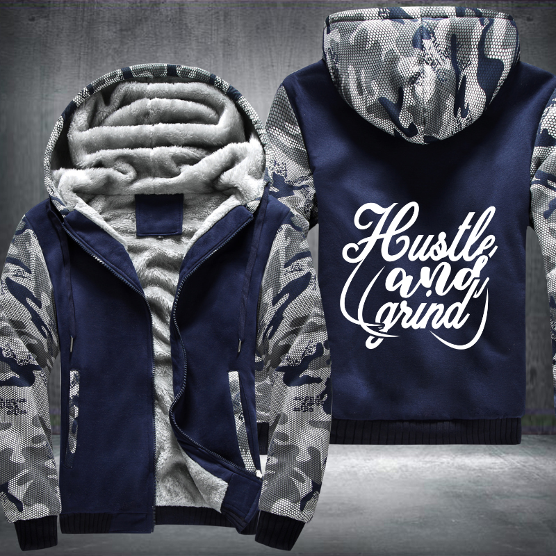 Hustle And Grind Fleece Hoodies Jacket