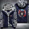 Animal Hiphop Graphic Watercolor Ape Fleece Hoodies Jacket