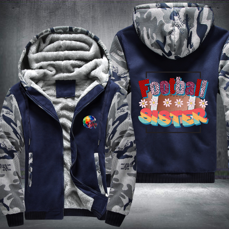 Football Sister Fleece Hoodies Jacket