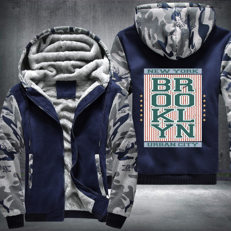 Brooklyn Urban City Fleece Hoodies Jacket