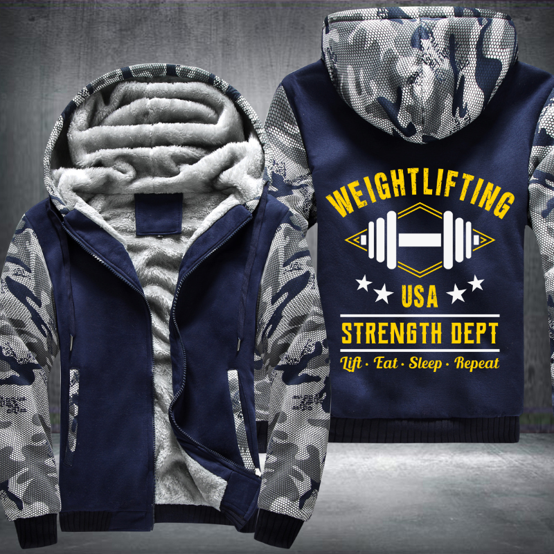 Weightlifting USA Strength Dept Fleece Hoodies Jacket