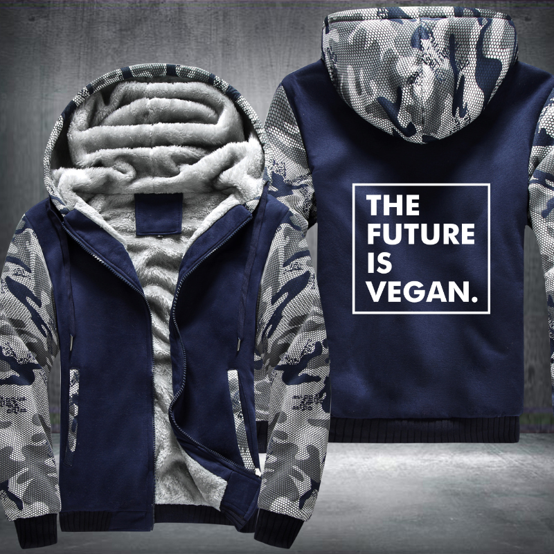 The Future Is Vegan Fleece Hoodies Jacket