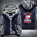 just a girl who loves pitbulls Fleece Hoodies Jacket