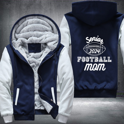Senior Football mom 2024 Fleece Hoodies Jacket
