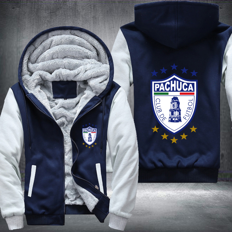 Pachuca Tuzos Football Fleece Hoodies Jacket