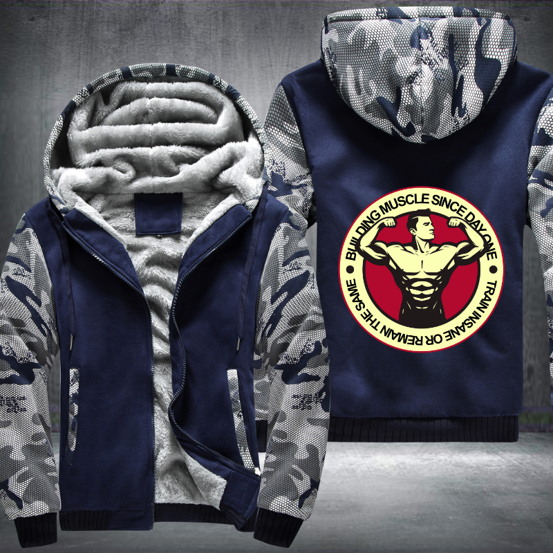 Bull Ding Muscle Since Day One Fleece Hoodies Jacket