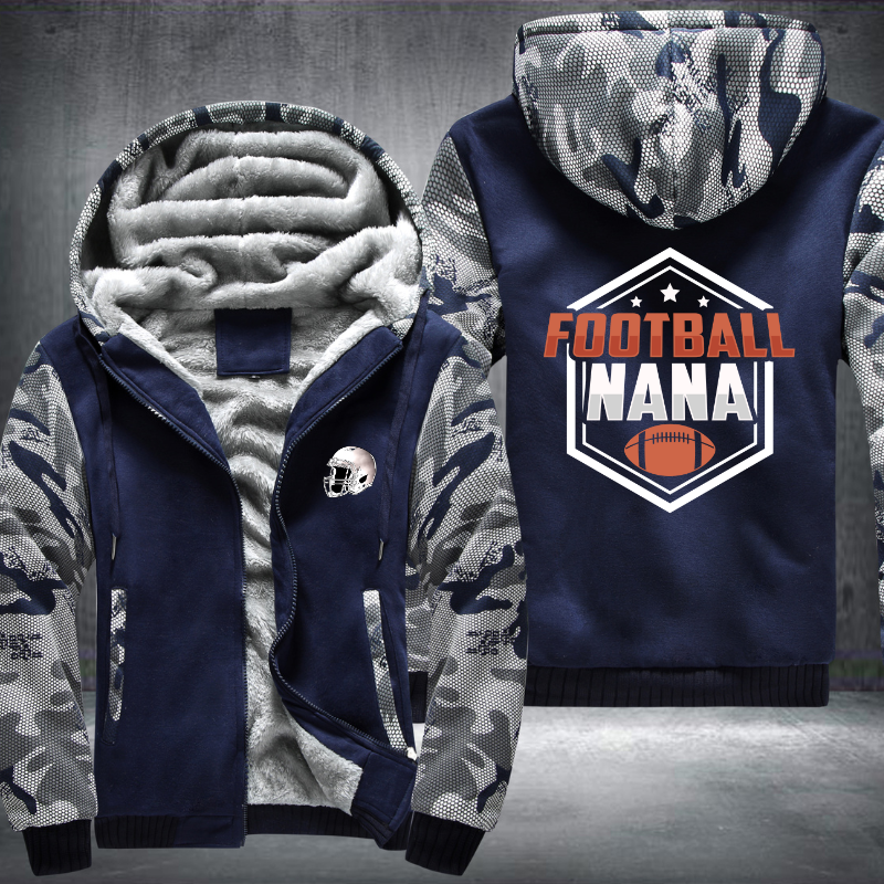 Football Nana Fleece Hoodies Jacket