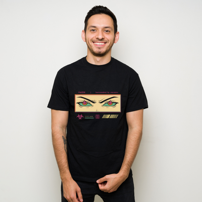 Anime Japanese Streetwear Surrounded by enemies Cotton Black Short Sleeve T-Shirt