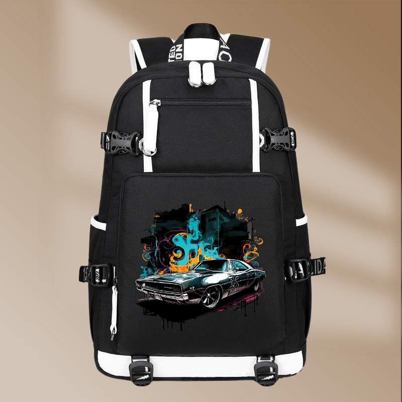 Dodge Charger RT 1968 Style Printing Canvas Backpack