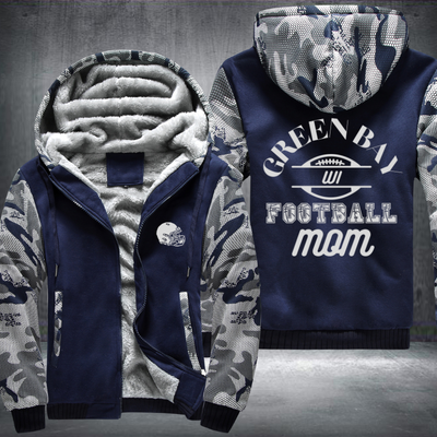 GREEN BAY WI Football mom Fleece Hoodies Jacket